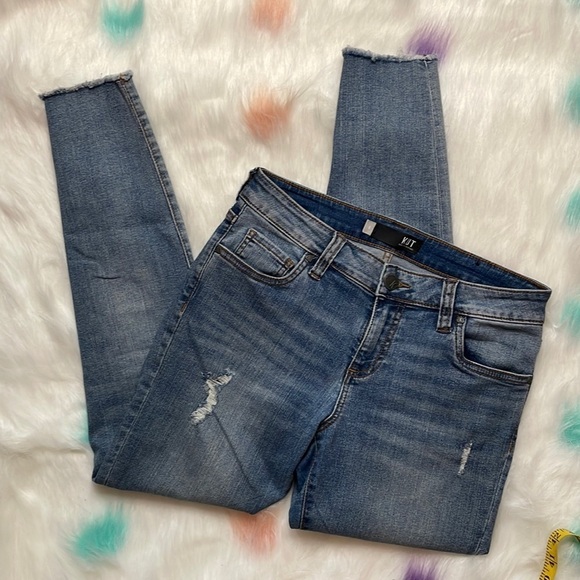 KUT From The Kloth Connie Ankle Skinny Blue Jeans - Picture 1 of 7
